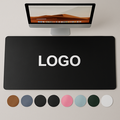 XXL Schreibtischunterlage mit großem Logo – rutschfeste Premium Desk Mat für Büro und Home Office.