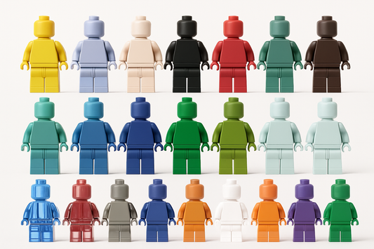 Personalisierbare Mini-Figuren in 24 Farben mit Logo-Druck – ideal als kreativer Werbeartikel und Giveaway.
