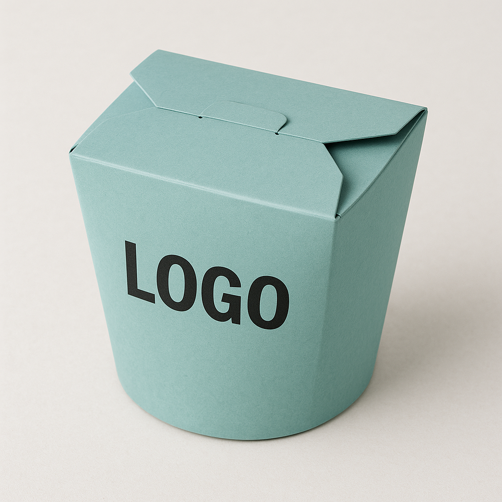 Bedruckte Takeaway-Verpackung mit individuellem Branding für Essen zum Mitnehmen