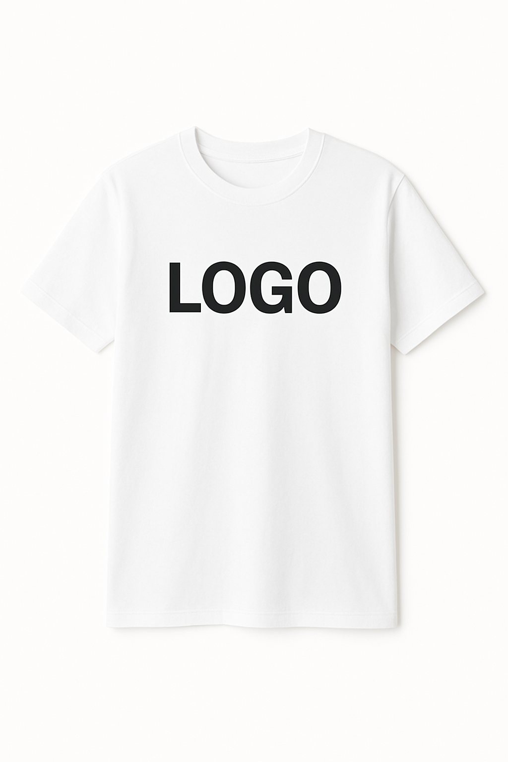 Weißes personalisiertes T-Shirt mit eigenem Druckmotiv.